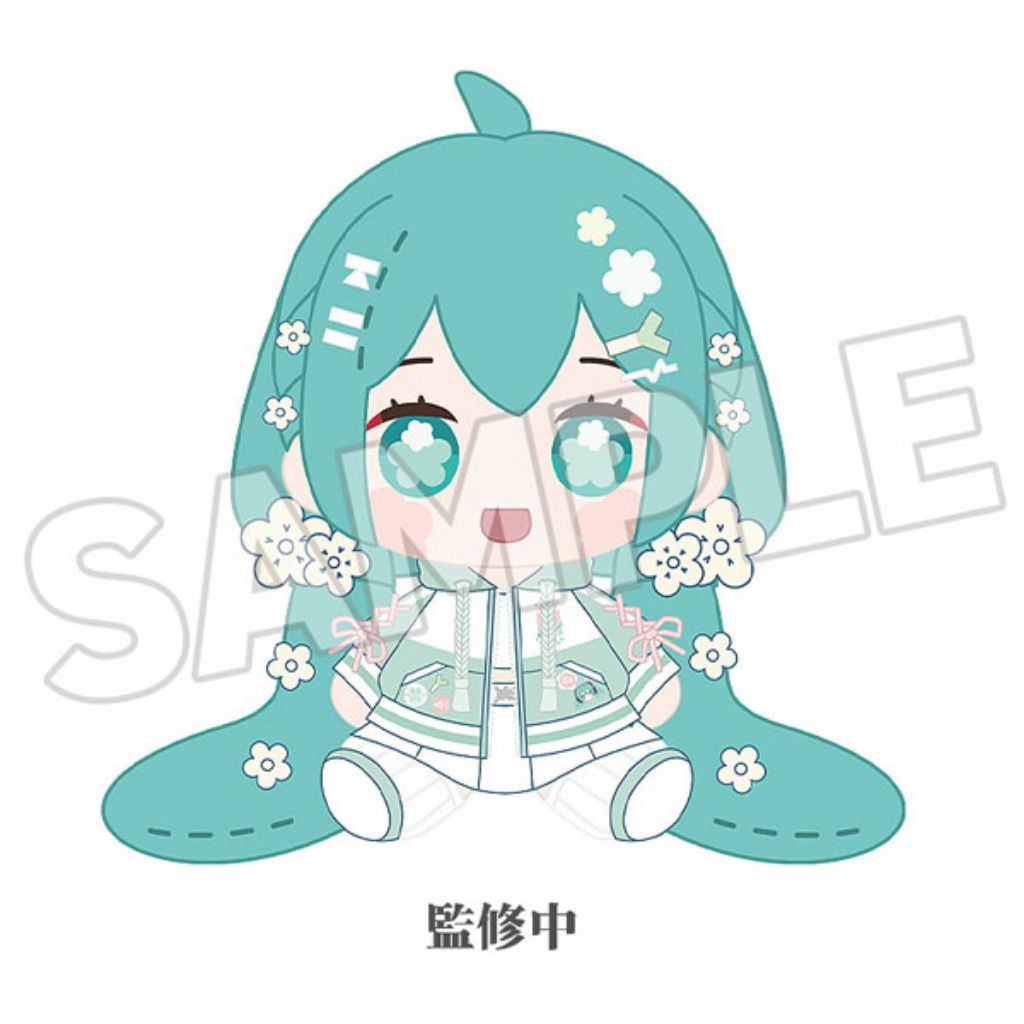(🍊พรีออเดอร์)Hatsune Miku Miku Hug Series HUGGYDOLL PLUS Plushie: Flower Ver.