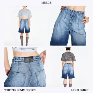 Merge Official - Whisper Denim Shorts (พร้อมส่ง)