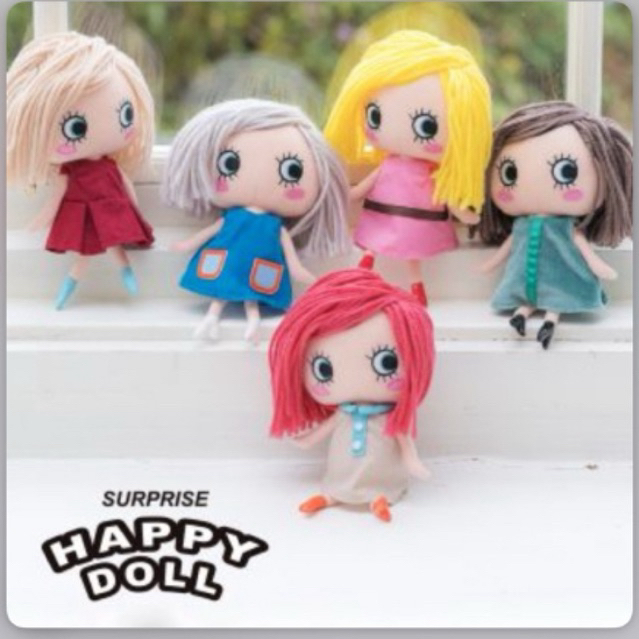 [พร้อมส่ง/มีส่งด่วน] พวงกุญแจ Ilemer Surprise Happy Doll แบบสุ่ม ลุ้นสีผม ไม่รวมชุด