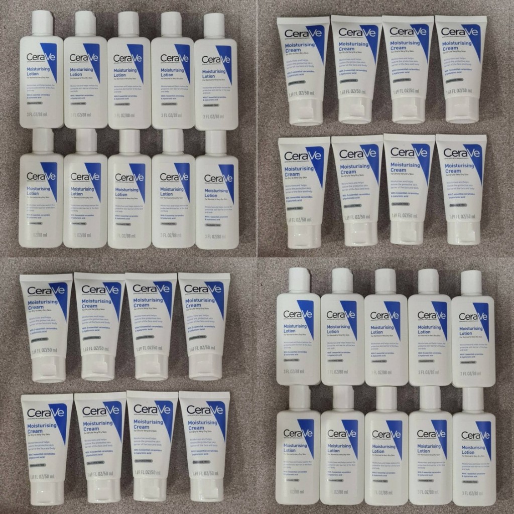 พร้อมส่ง!!! ของแท้ 100%!!! จัดโปรเซ็ทคู่พิเศษ!!! CeraVe Moisturizing Lotion 88 มล. + CeraVe Moisturi