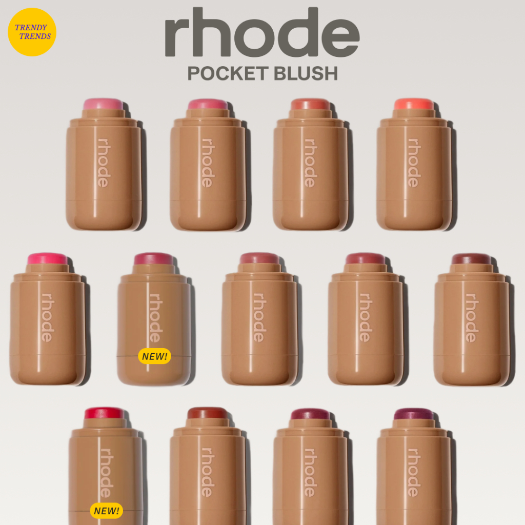 พร้อมส่ง Rhode Pocket Blush สีใหม่ Teacup & Candy Apple บลัชเนื้อครีม ของแท้USA🇺🇸