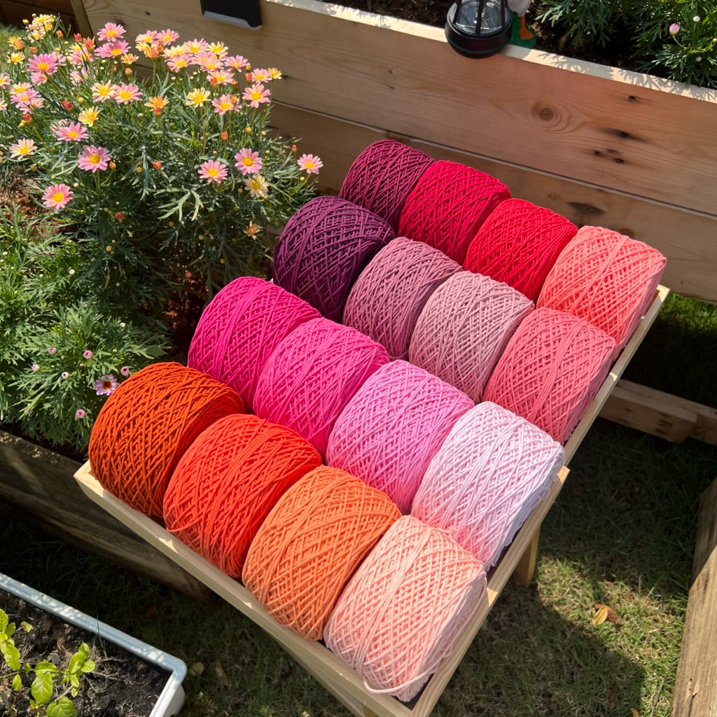เชือกฟอกนิ่ม  ขนาดเส้นประมาณ 2.5 มิล Cotton100% เซต1/3  น้ำหนัก  200 กรัม