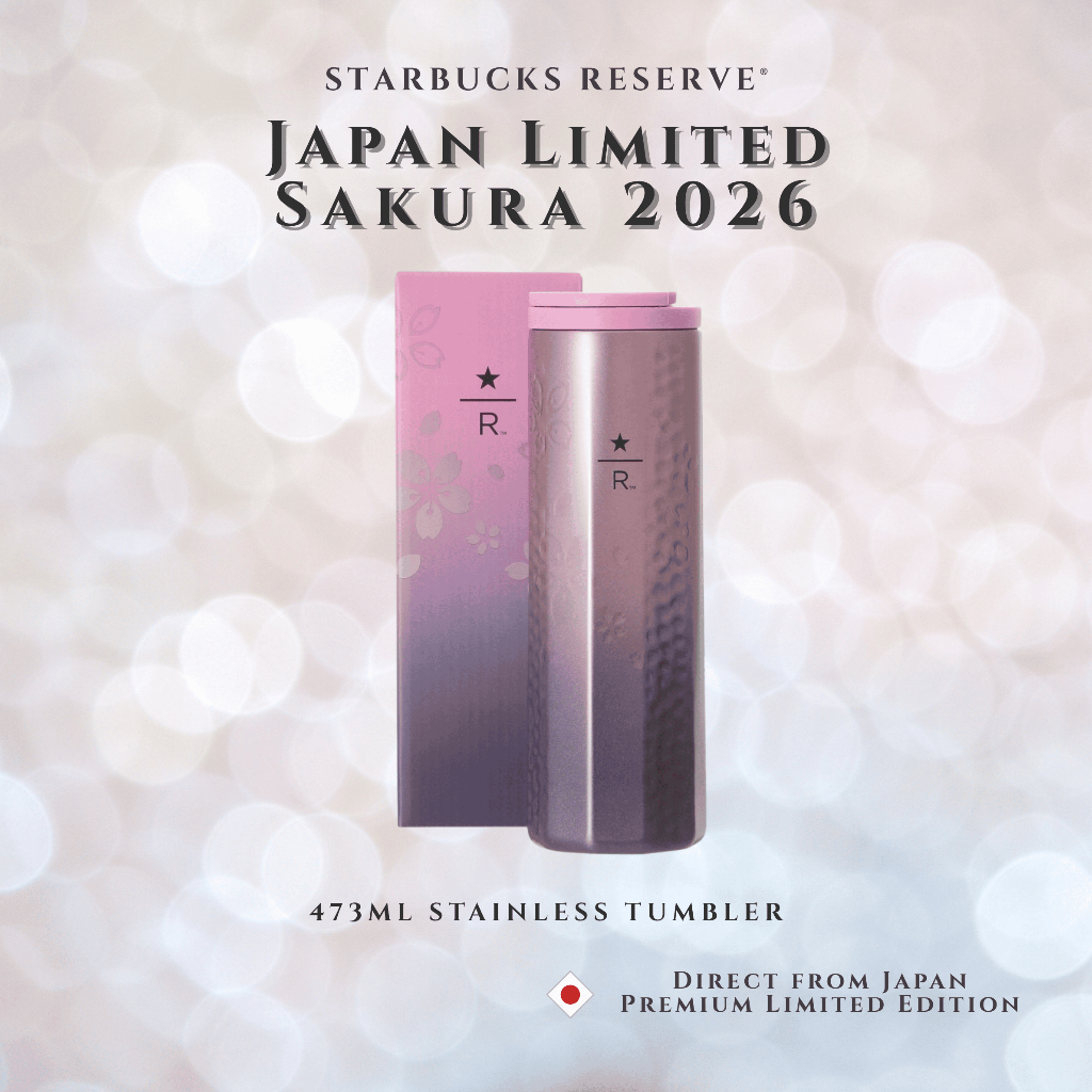 Starbucks Reserve Roastery Tokyo Sakura 2026 Stainless Tumbler 473ml Dark Pink Limited