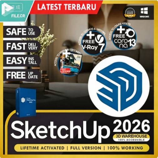 Sketchup Pro 2026 + Warehouse 🔥 💯 ติดตั้งง่าย 💯 พรีเมียมตลอดอายุการใช้งาน 💯 ส่งเร็ว 💯 ปลอดภัย