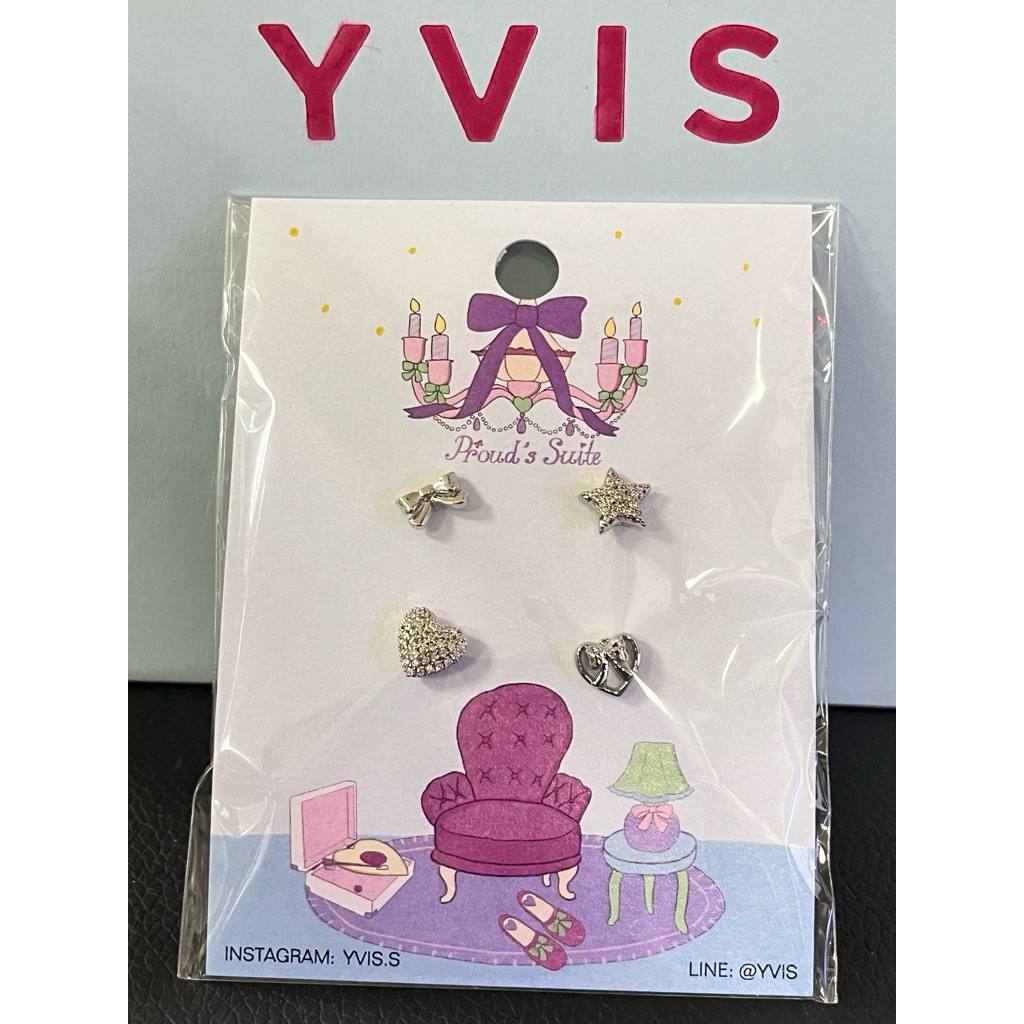 YVIS x Proud's Suite collection Bedtime Stories Earrings Set (New in pack) : YVIS x PROUD OLIVES <พร