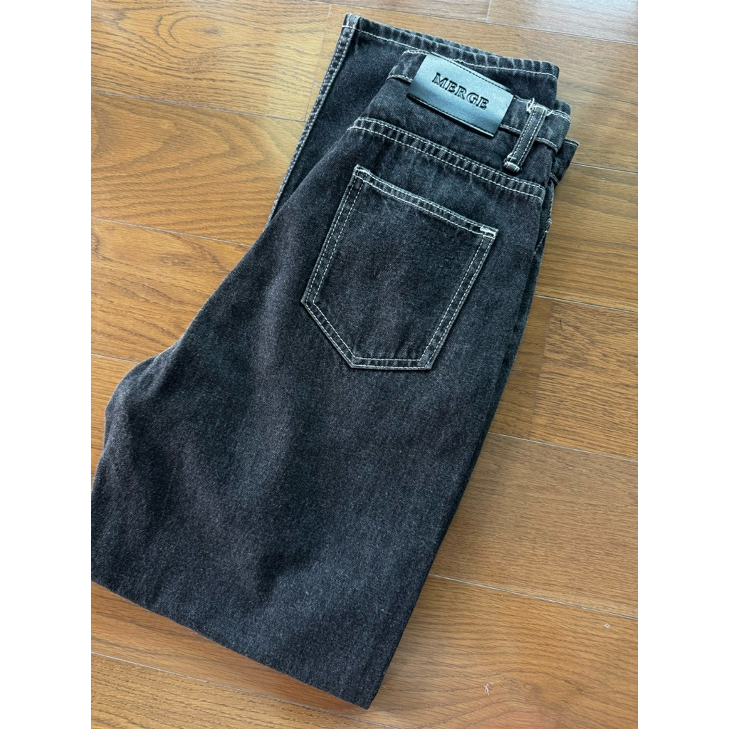 MERGE - กางเกงยีนส์ สีเข้ม ไซส์ M