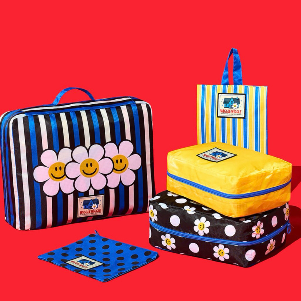 [Wiggle Wiggle] Wiggle Wiggle ชุดกระเป๋าจัดระเบียบเดินทาง 5 ชิ้น Travel Pouch Set กระเป๋าจัดของ กระเ