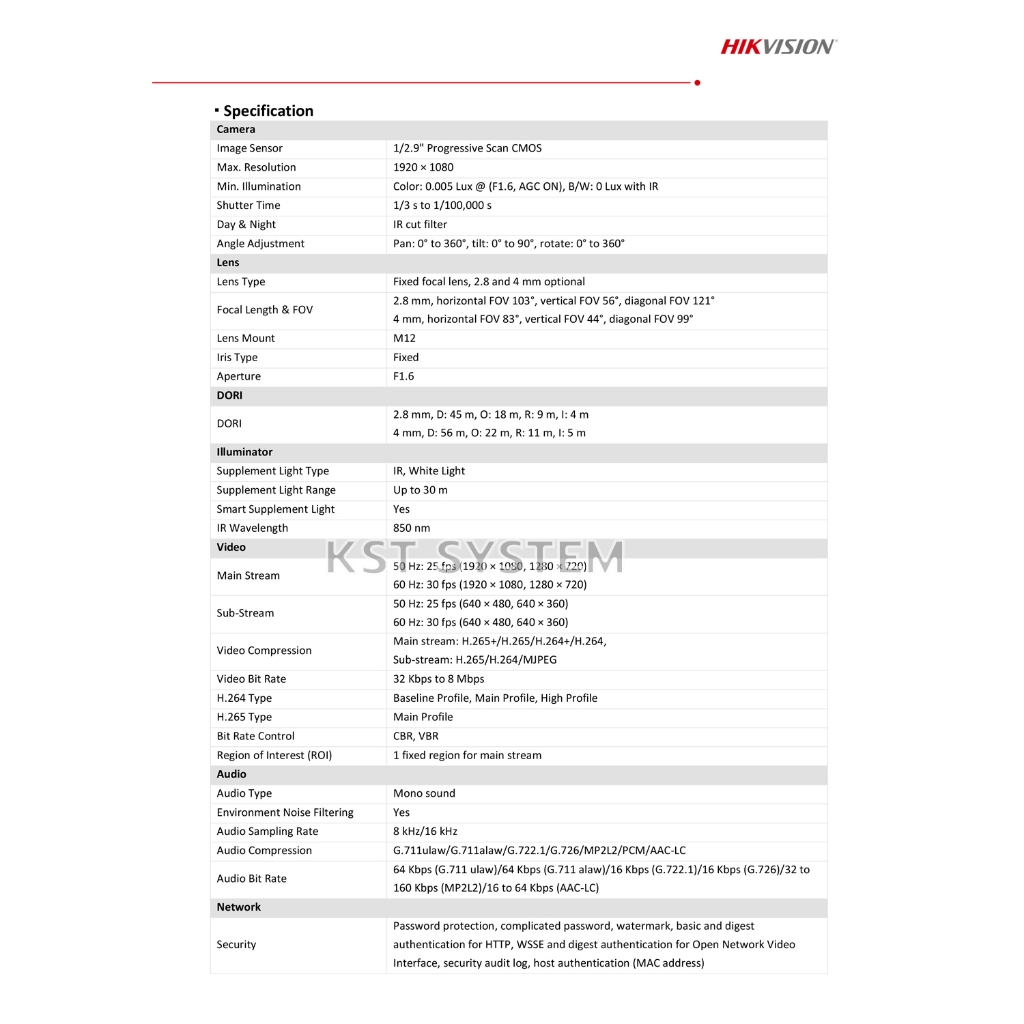 DS-2CD1023G2-LIU (4.0mm) กล้องวงจรปิด Hikvision Dual-Light IPC 2MP PoE (ไมค์) ราคา ถูกที่สุด ดีลบีเคเค แกลเลอรีภาพที่ 5