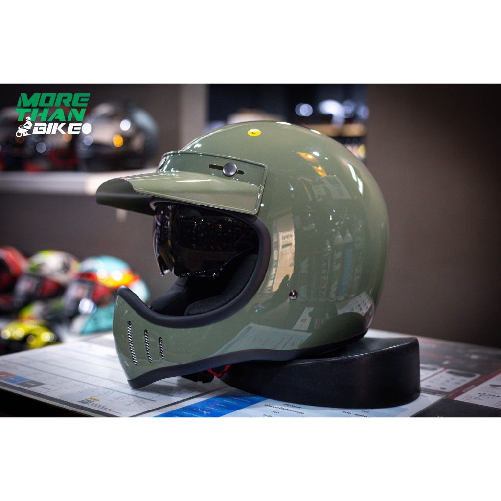 หมวกกันน็อค Zeus รุ่น ZS-916D ลาย Light Army Green