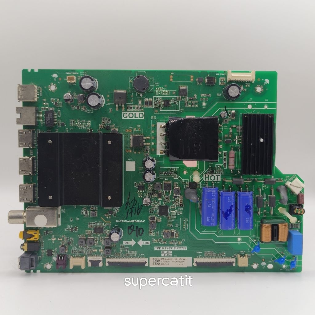 เมนบอร์ด TV TCL (55 นิ้ว) รุ่น 60P615 , 50H6000A , 50T5000A , 50J7000A รหัส TPD.RT2851T.PC777