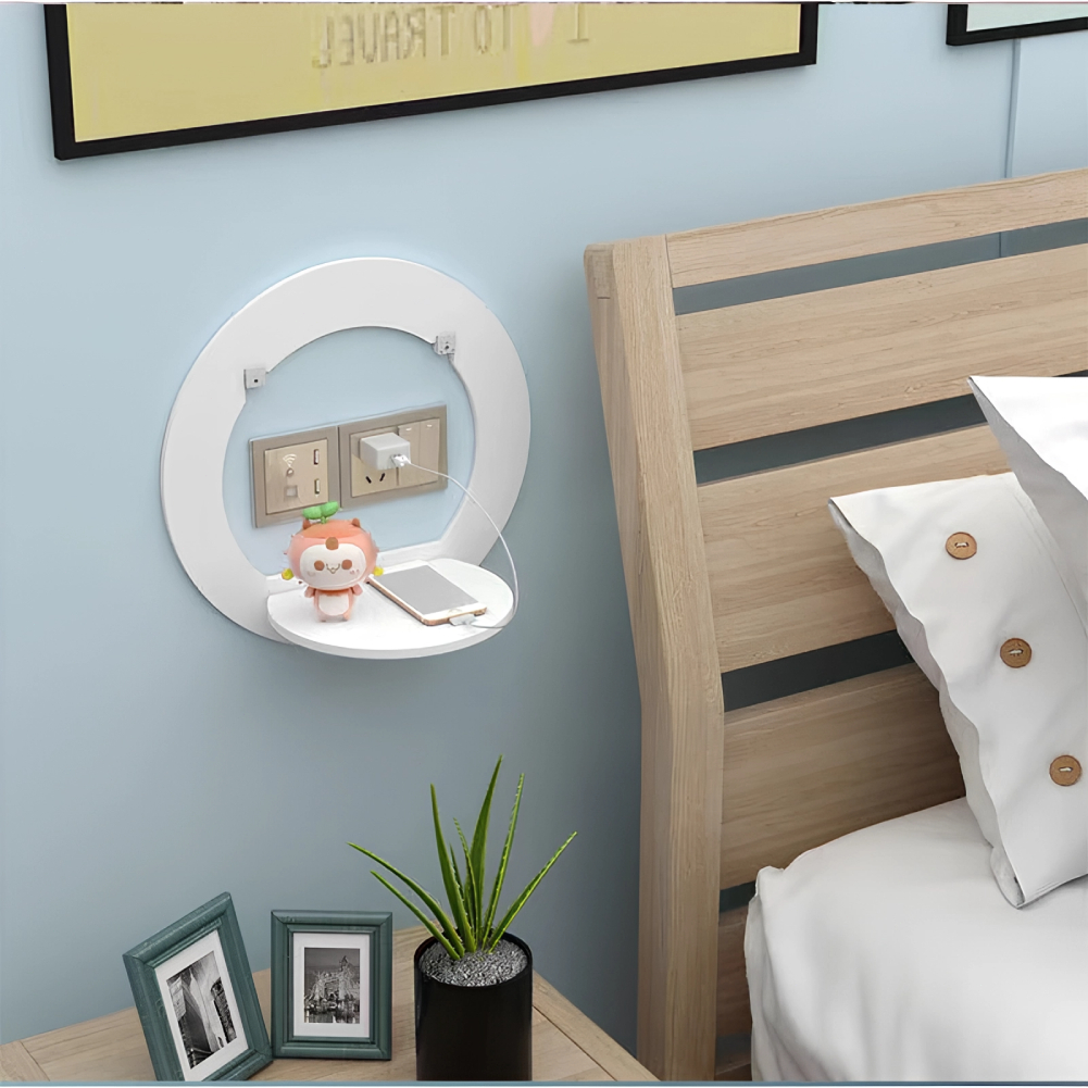 JH ชั้นวางติดผนัง ไม้แขวนผนัง สำหรับวางไวไฟ พระ ติดผนัง pvc