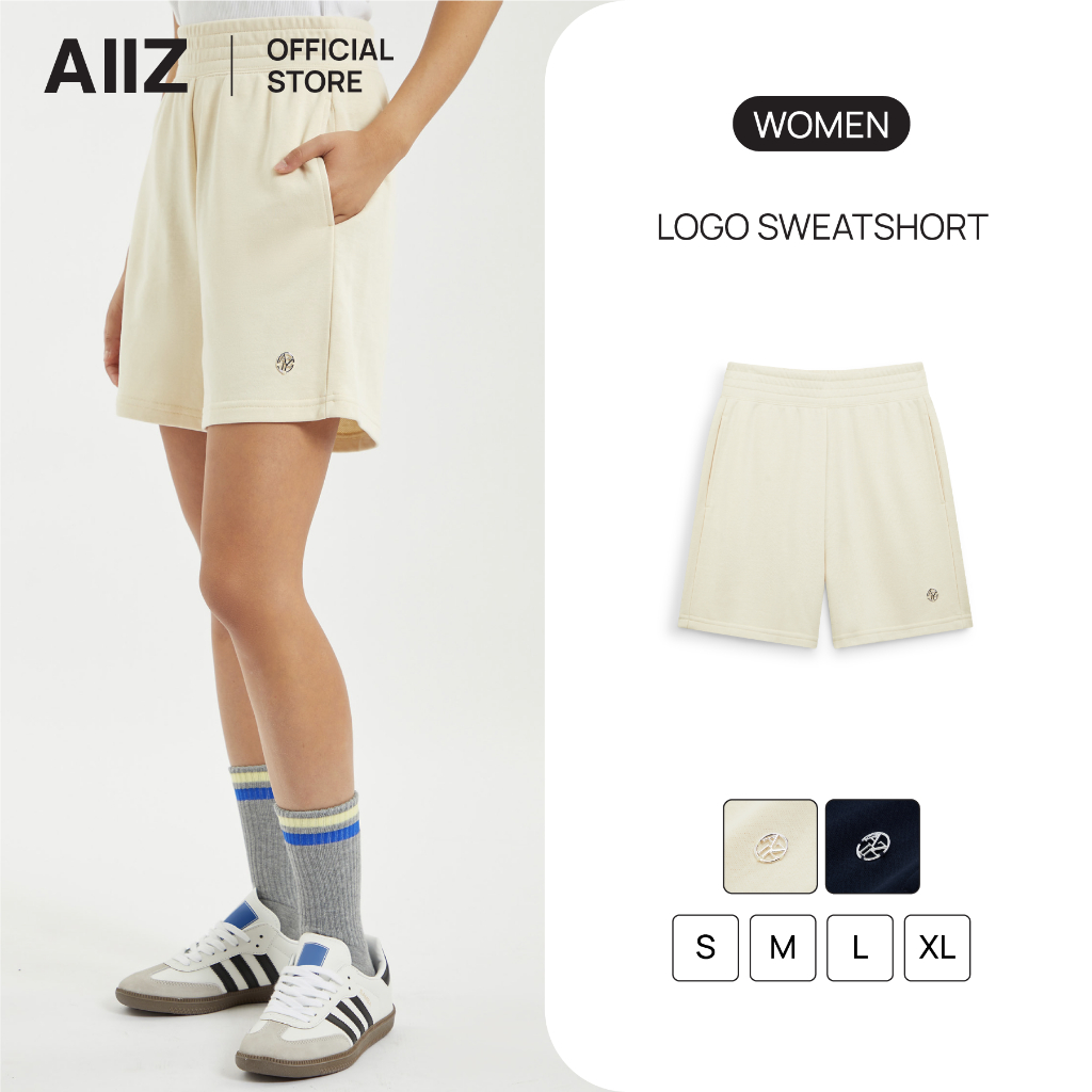 AIIZ กางเกงขาสั้นผู้หญิงผ้าสเวต AIIZ Women's Logo Sweatshorts