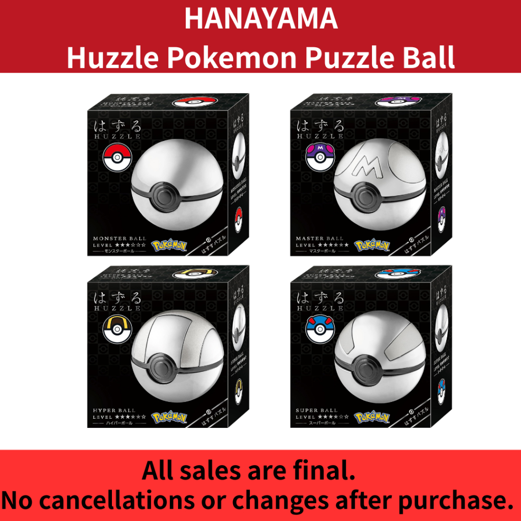 Brand-New HANAYAMA Huzzle Pokemon Puzzle Ball Disassemble & Reassemble Brain Teaser Monster Ball Mas