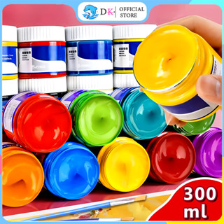 สีอะคริลิค 100ml/300ml สีอคิลิค สีเพ้นท์ผ้า สีทอง สีกันน้ำ ส…