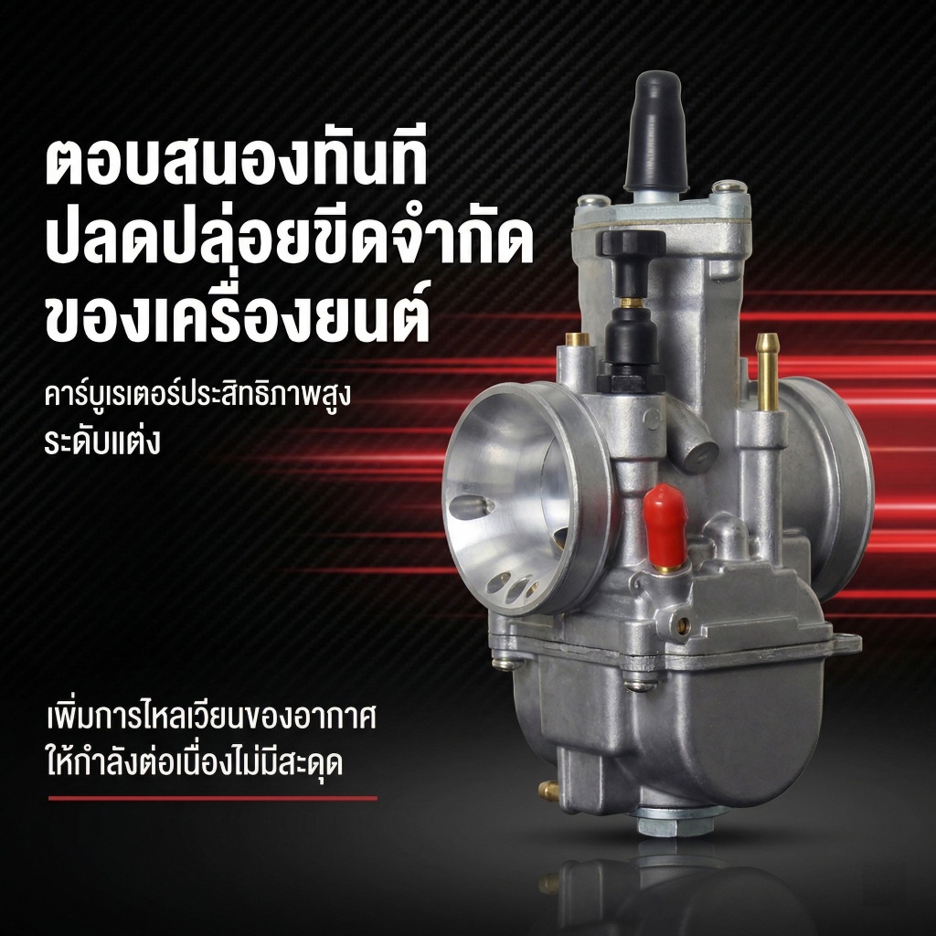 🔥พร้อมส่ง🔥 คาร์บู เดิม Keihin PE24 คาร์บูเรเตอร์ 50cc–125cc