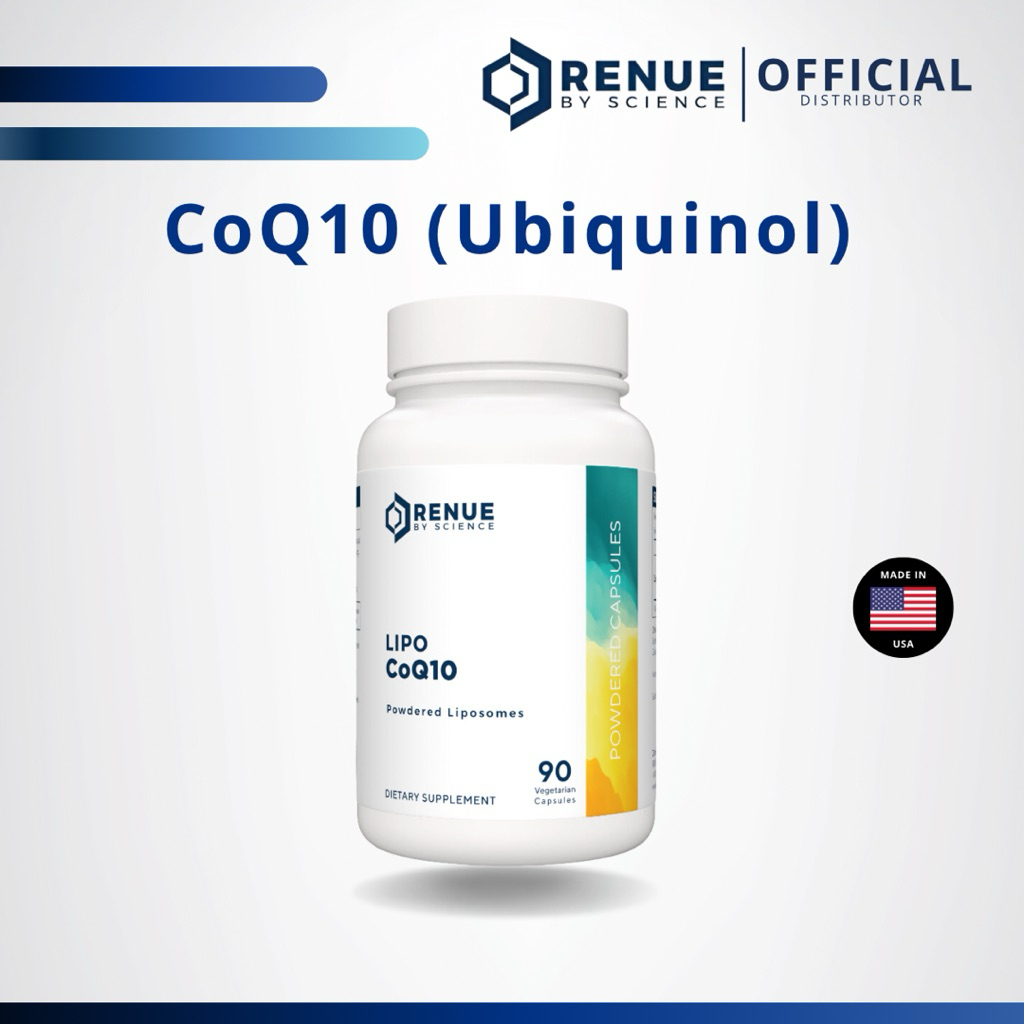 CoQ10 (Ubiquinol) Liposomal (90 แคปซูล) RENUE BY SCIENCE แท้จาก USA