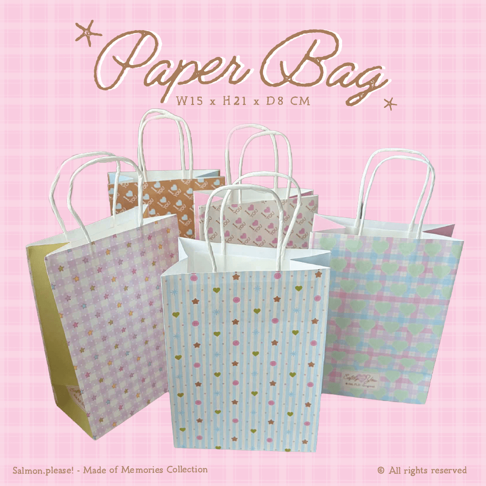 Paper Bag ถุงกระดาษ/ถุงใส่ของขวัญ - SM,PLS!