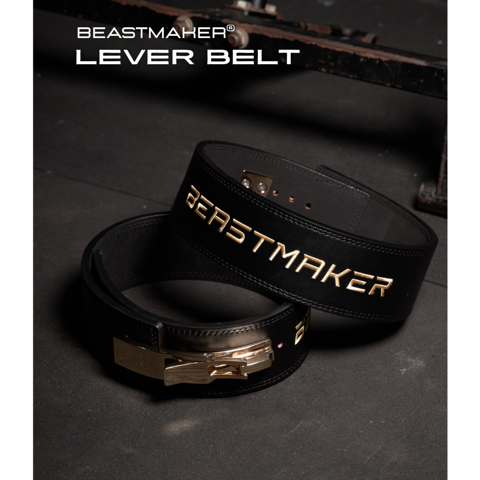 BEASTMAKER LEVER BELT | เข็มขัดยกน้ำหนัก พรีเมี่ยม ซัพพอร์ตแน่น ปลดล็อคง่าย แถมไขควง