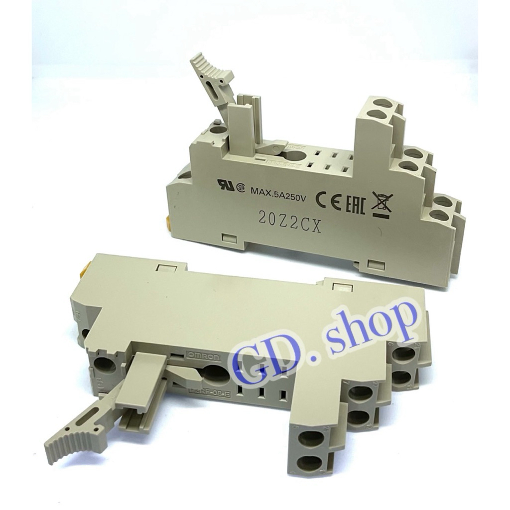 socket P2RFZ-08-E สำหรับรีเลย์ของแท้  G2R-2-SN ฐานใหม่ P2RFZ-08-E ที่นั่ง 8 ขา P2RF-08-E