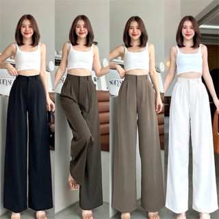 Classic pants 🍑 กางเกงขายาวทรงกระบอกใหญ่สวย