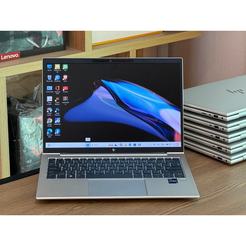HP Elitebook 830 G9 i7-1265U vPro SSD512GB RAM16GB Win 11Pro คึย์บอร์ดแรงแสง สินค้ามือสอง งานลุยงานส