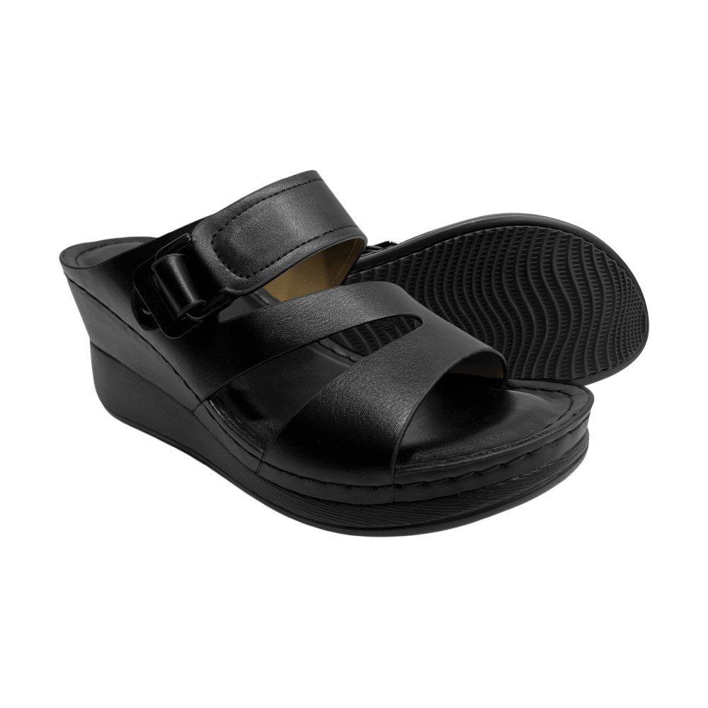 D'ARTE รองเท้าแตะแบบสวม รองเท้าแตะส้นเตารีด รุ่น D76-25785