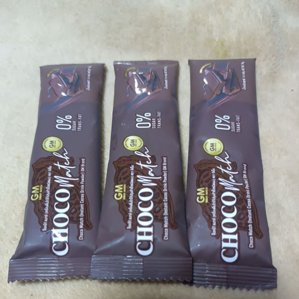 GM CHOCO match จีเอ็ม ช็อคโก้ แมทช์ (3ซอง15บาท) เครื่องดื่มโกโก้ปรุงสำเร็จชนิดผง พร้อมส่ง