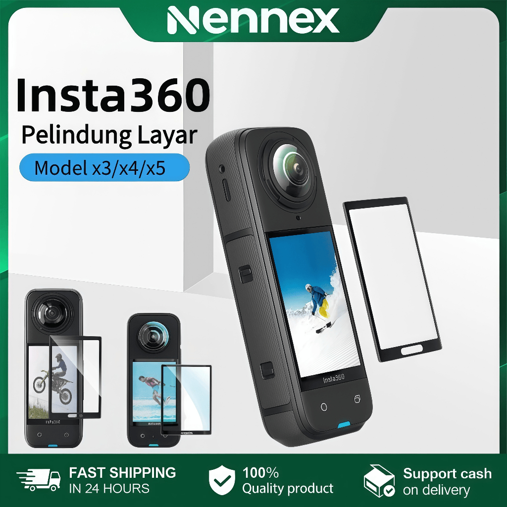 อุปกรณ์เสริมฟิล์มเต็มรูป Insta360 X5 X4 X3 ป้องกันหน้าจอ สำหรับ Insta360X5 X4 ป้องกันรอยขีดข่วน