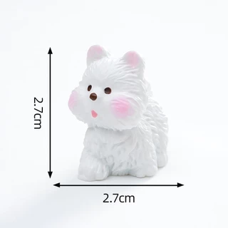 ่j302/1ตุ๊กตาหมาพันธุ์เวสต์ไฮแลนด์ของจิ๋วจำลองแพ็คละ 5 ชิ้น