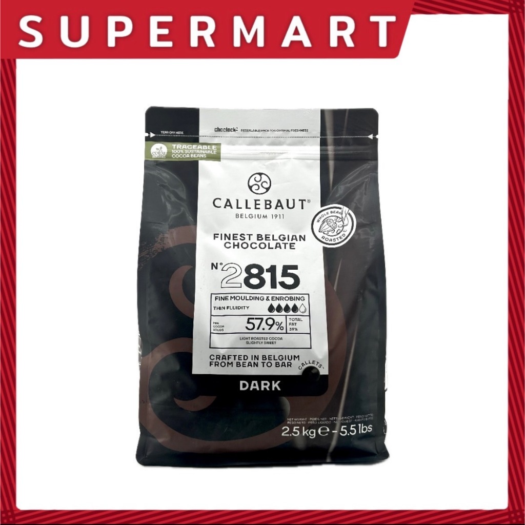 AFBS Callebaut Dark Chocolate Couverture 57.9% 2.5 kg. #1109240