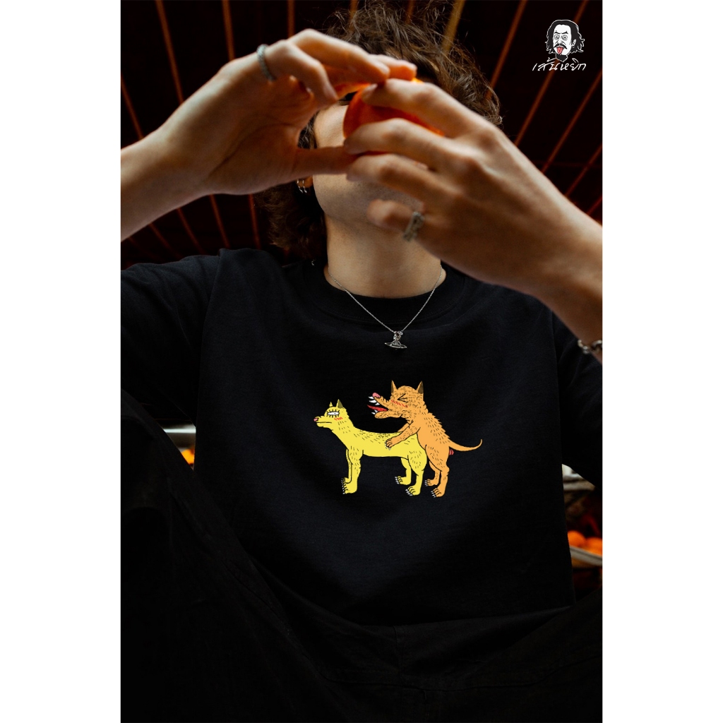 เสื้อยืดเส้นหยิก ลายDogZee