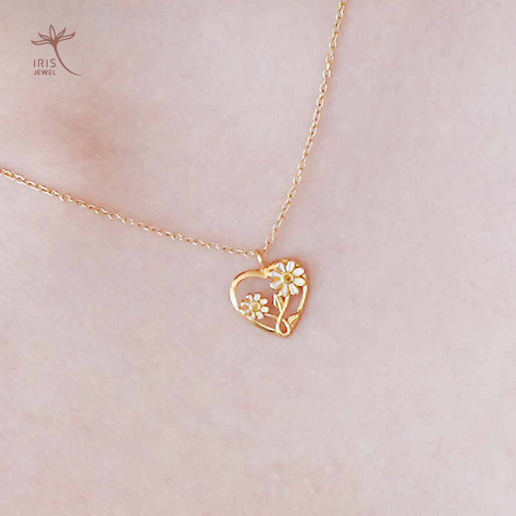 IRIS JEWEL สร้อยคอเงินแท้925 Bloom Heart 💛