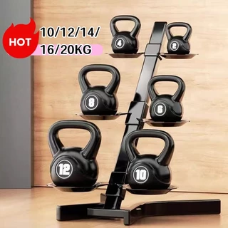 เคตเทิลเบล 10/12/14/16/20KG ลูกยกน้ำหนัก ดัมเบลลูกตุ้ม Kettlebell บริหารกล้ามแขน ปลอดสารพิษ