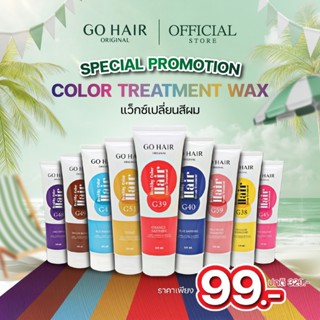 [แว็กซ์สีผม 12 สี] GO HAIR Color Treatment Wax 110ml โกแฮร์ …