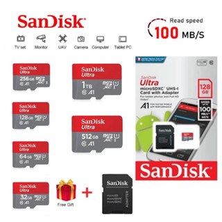 SANDISK Micro SDcard Ultra 32GB/64GB/128GB/256GB/512GB/1TB A…
