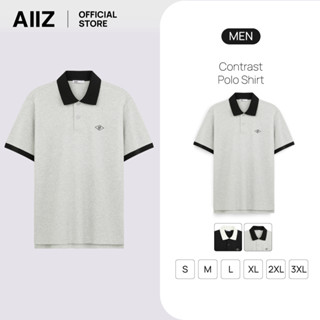 AIIZ (เอ ทู แซด) - AIIZ เสื้อโปโลผู้ชายแต่งปกต่างสี AIIZ Men…