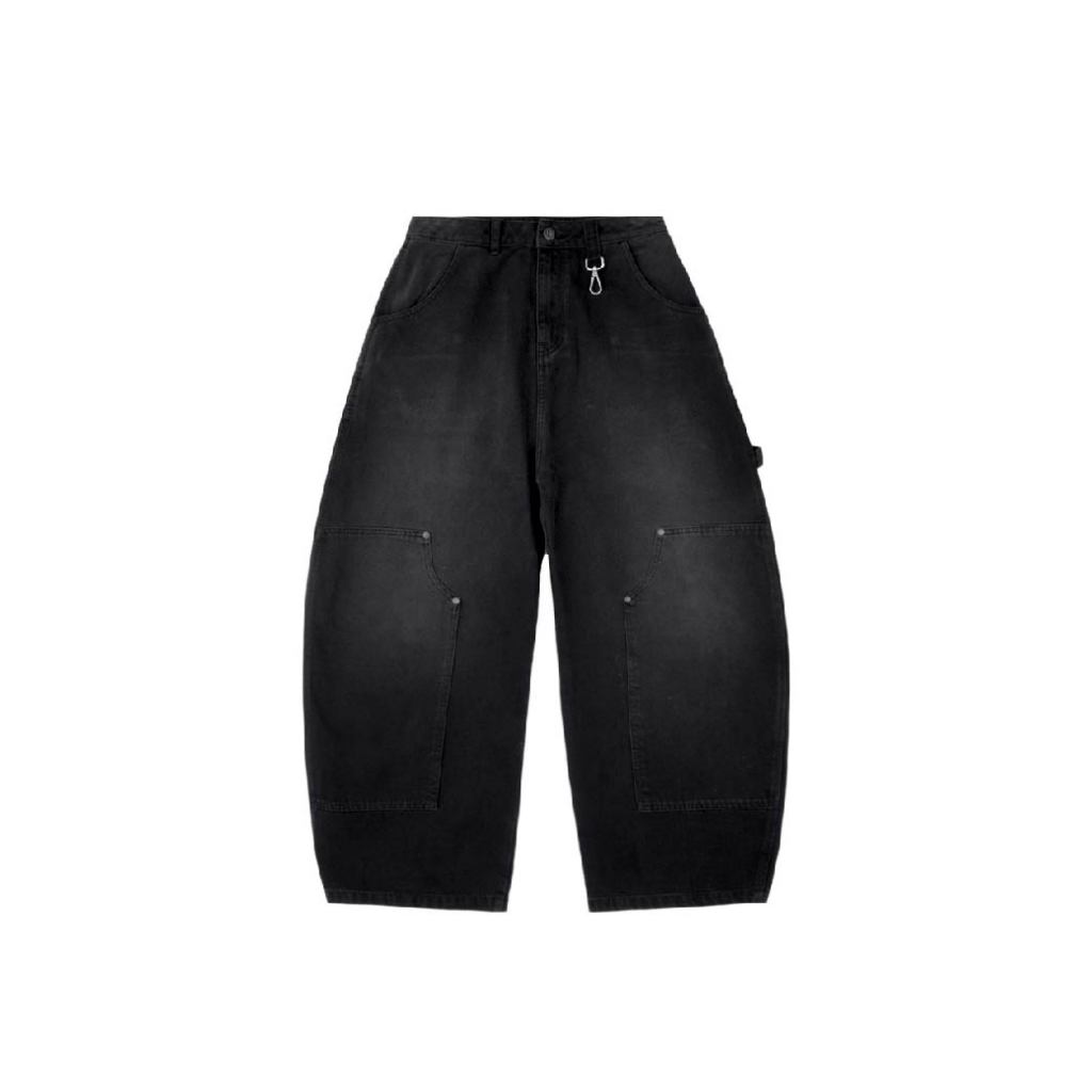 Kodangs Carter Denim Pants Faded Black กางเกงยีนส์ขายาว ทรงกระบอกใหญ่ ขากว้าง Baggy Jeans สีดำเฟด