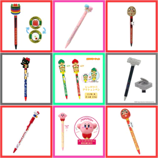 🧡 แท้ 100% ปากกาหัวการ์ตูน Sanrio pen 💜 ปากกา Sanrio My Melody Cinnamon Twin Pompom ปากกาหัวโต แมวกวัก Sanrio