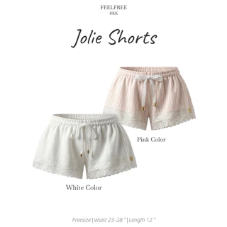 Jolie Shorts กางเกงขาสั้นลูกไม้ เนื้อผ้าCottonพรีเมียม มีซับในทั้งตัว ทรงสวยมาก