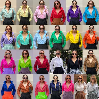 Bright by Aruna: เสื้อเชิ้ตสลิมเข้ารูปผ้าCotton (Slimfit Shirt)25สี 4ไซร์