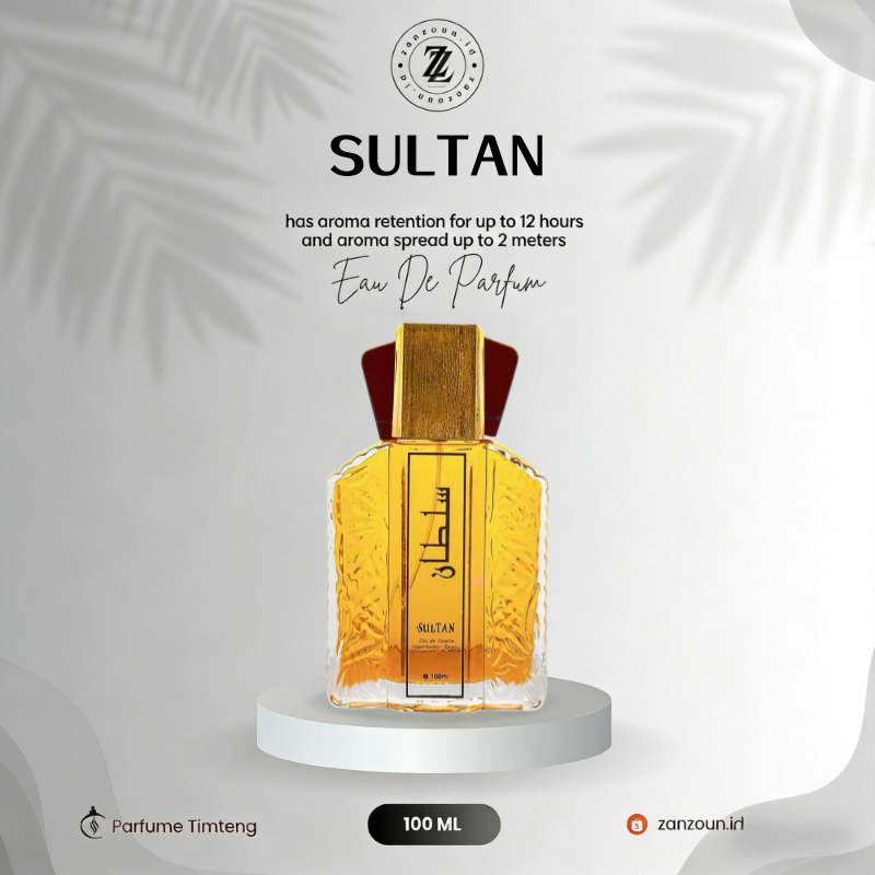 Sultan EDP 100ml | น้ำหอมผู้ชายกลิ่นอาหรับดั้งเดิม กลิ่นหอมหรูเหมาะสำหรับของขวัญ