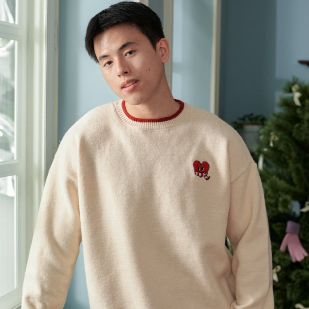 HEART SWEATER Christmas collection " oversize "