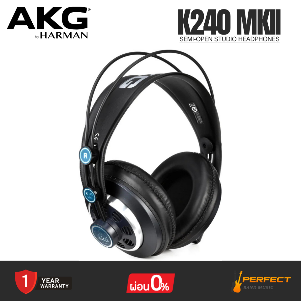 หูฟังมอนิเตอร์ AKG K240 MKII Semi-open Studio Headphones * กรุณาสอบถามก่อนสั่งซื้อ *