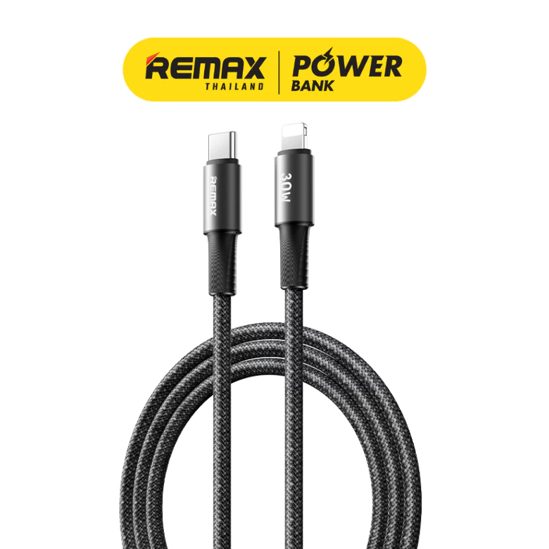 Remax Cable รุ่น CB25 สายชาร์จ ชาร์จเร็ว 30W สำหรับ Type-C to IP สายยาว 2 เมตร มีประกันศูนย์ไทย