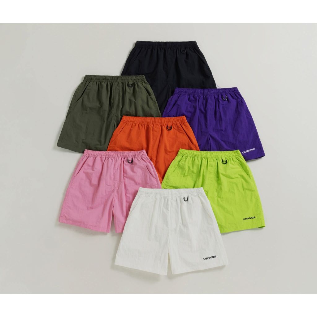 [ ของแท้ ] กางเกงขาสั้น CARNIVAL ESSENTIAL SUMMER NYLON SHORTS ของใหม่ พร้อมส่ง