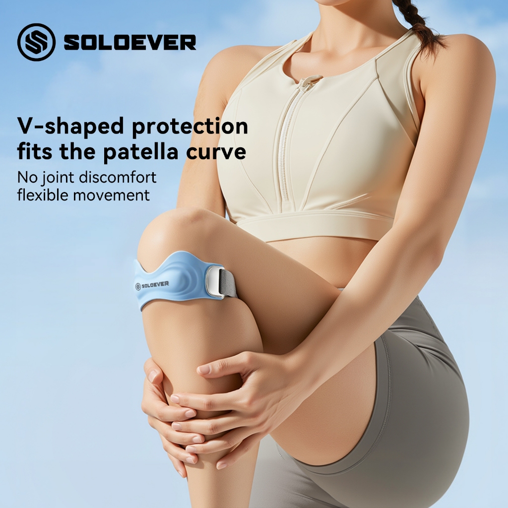 SOLOEVER สายรัดใต้สะบ้า ลดเจ็บใต้เข่า ใตสะบ้า กดตรงจุด เหมาะกับ นักวิ่ง สนับเข่า