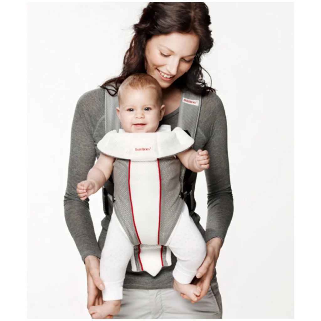 Babybjorn Baby Carrier Air สีเทาแดง