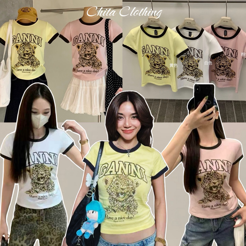 📍พร้อมส่ง📍9068# เสื้อยืดคอกลมแขนสั้น สกรีนลายช่วงอก เนื้อผ้าดี ใส่สบาย  TAG : WG.WE 🇰🇷