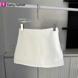 Fancy Basic skirt กระโปรงกางเกง (กระโปรงรอบตัว) กระโปรงสั้นเอวสูงซิปข้างเบสิค มีซับใน มีไซส์ S-XL
