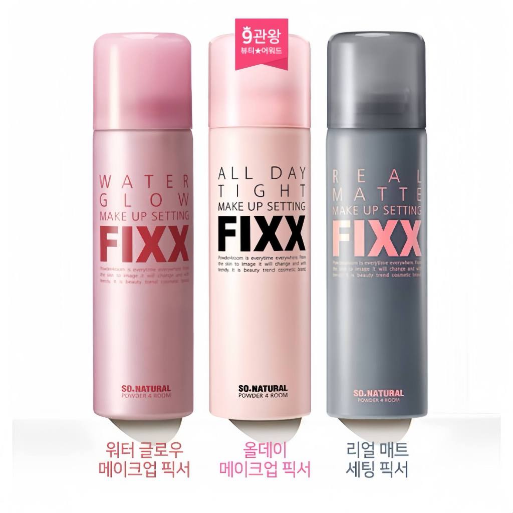 สเปรย์ Fixx Long-lasting Makeup Spray 75 ml ล็อคเมคอัพ 24 ชม ควบคุมความมัน-ลดสิว ผลิตจากเกาหลี